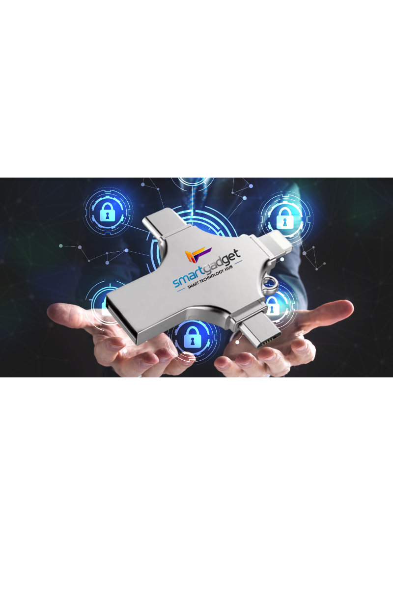 Memoria USB 4 en 1 de 64 GB – La Mejor Memoria Externa para iPhone y Android
