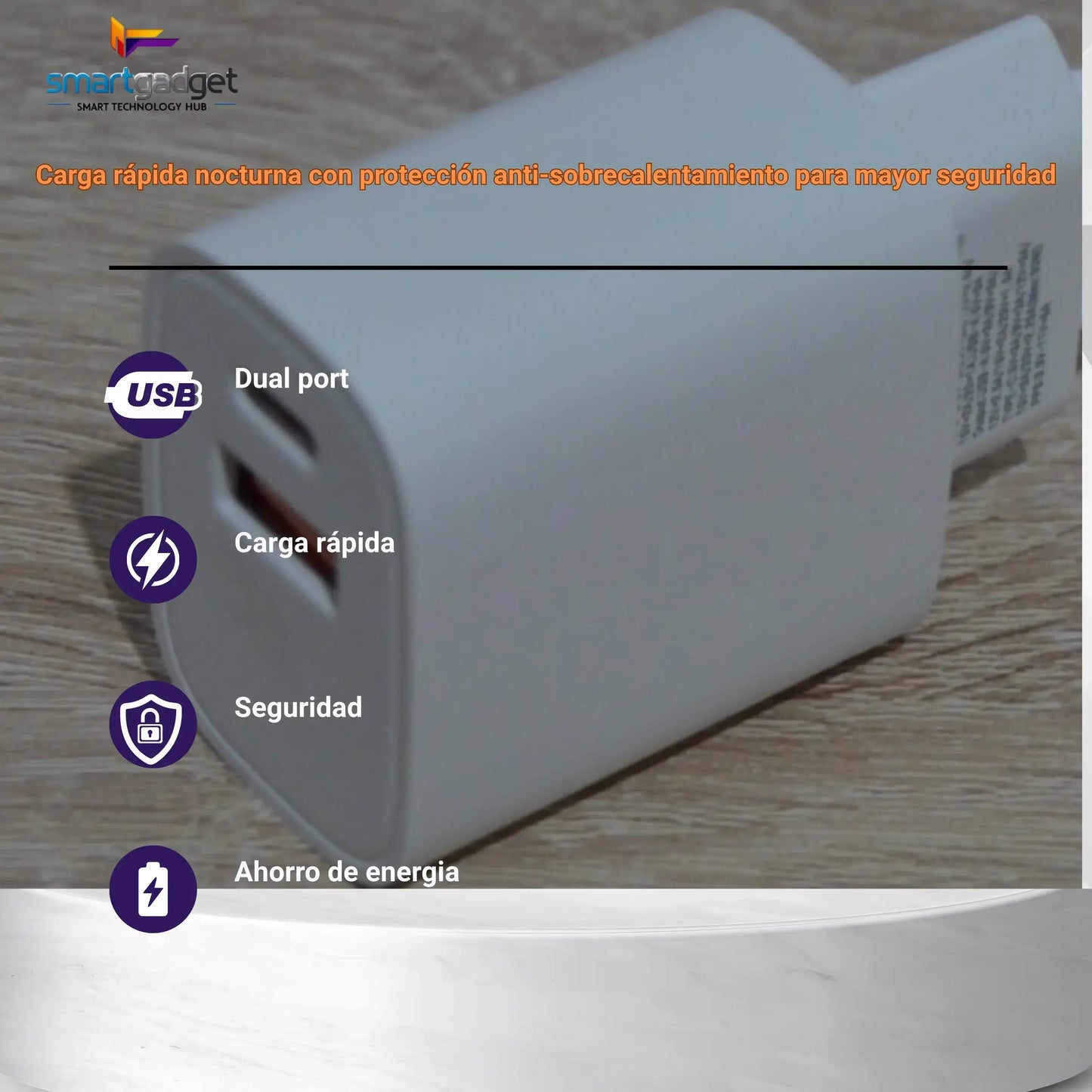 Cargador Rápido OEM Tipo C - 30W para Celulares