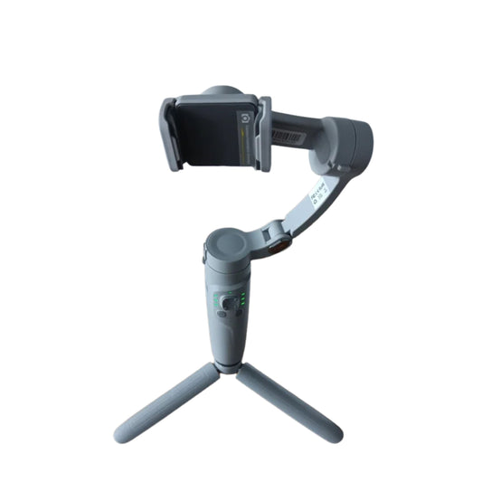 Gimbal estabilizador para móvil 3 ejes en color gris para grabaciones de vídeos estables y profesionales.