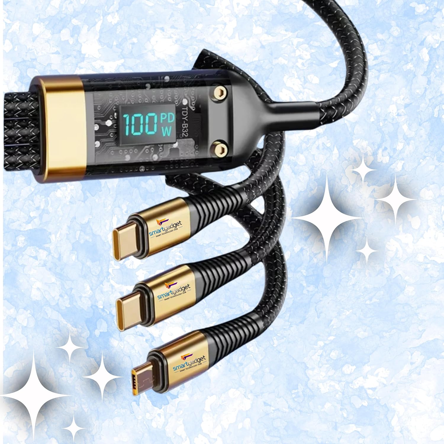 cable 3en1 de carga rapida