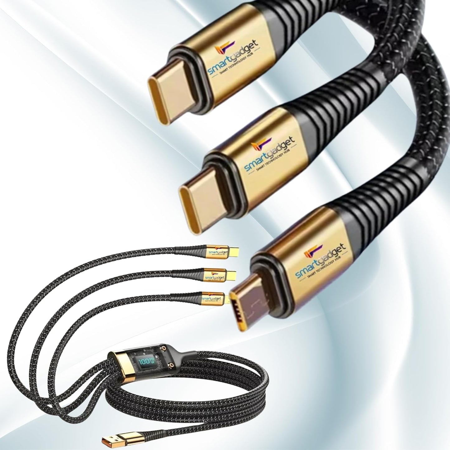 cable 3en1 de carga rapida elegante