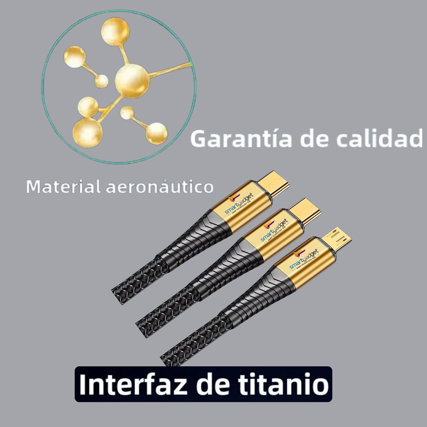 cable 3en1 de carga rapida