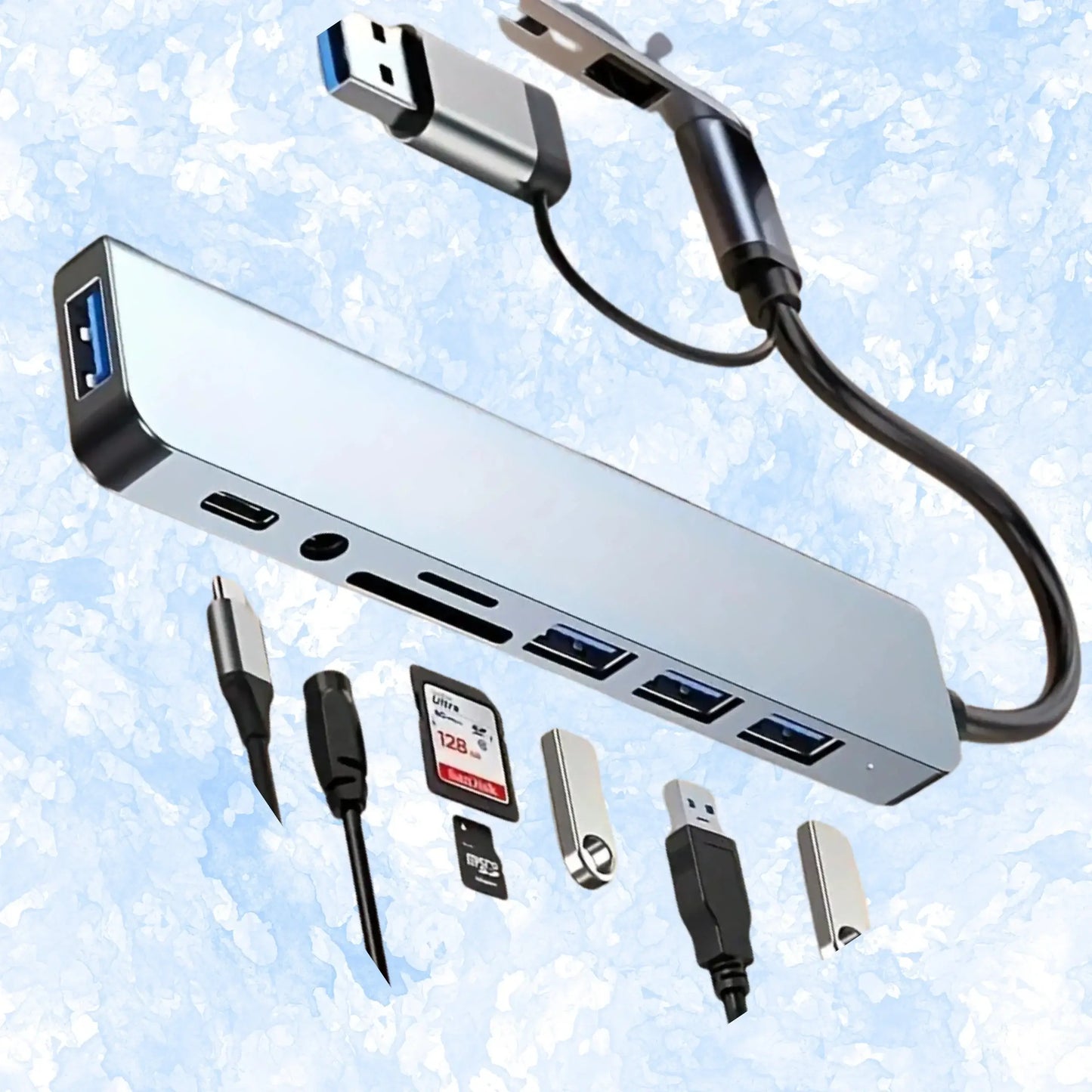 hub usb c Adaptador Multipuerto, carga rápida