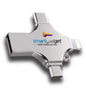 Pendrive USB 4 en 1 64GB con conectores USB-C, USB 3.0, Micro USB y Lightning.